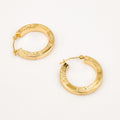 
Vintage gold 20.2mm Laser Cut Hoops