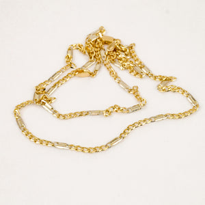 14k vintage 20" Figaro Necklace