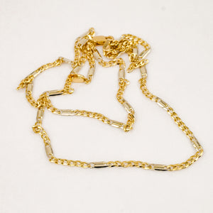 14k vintage 20" Figaro Necklace