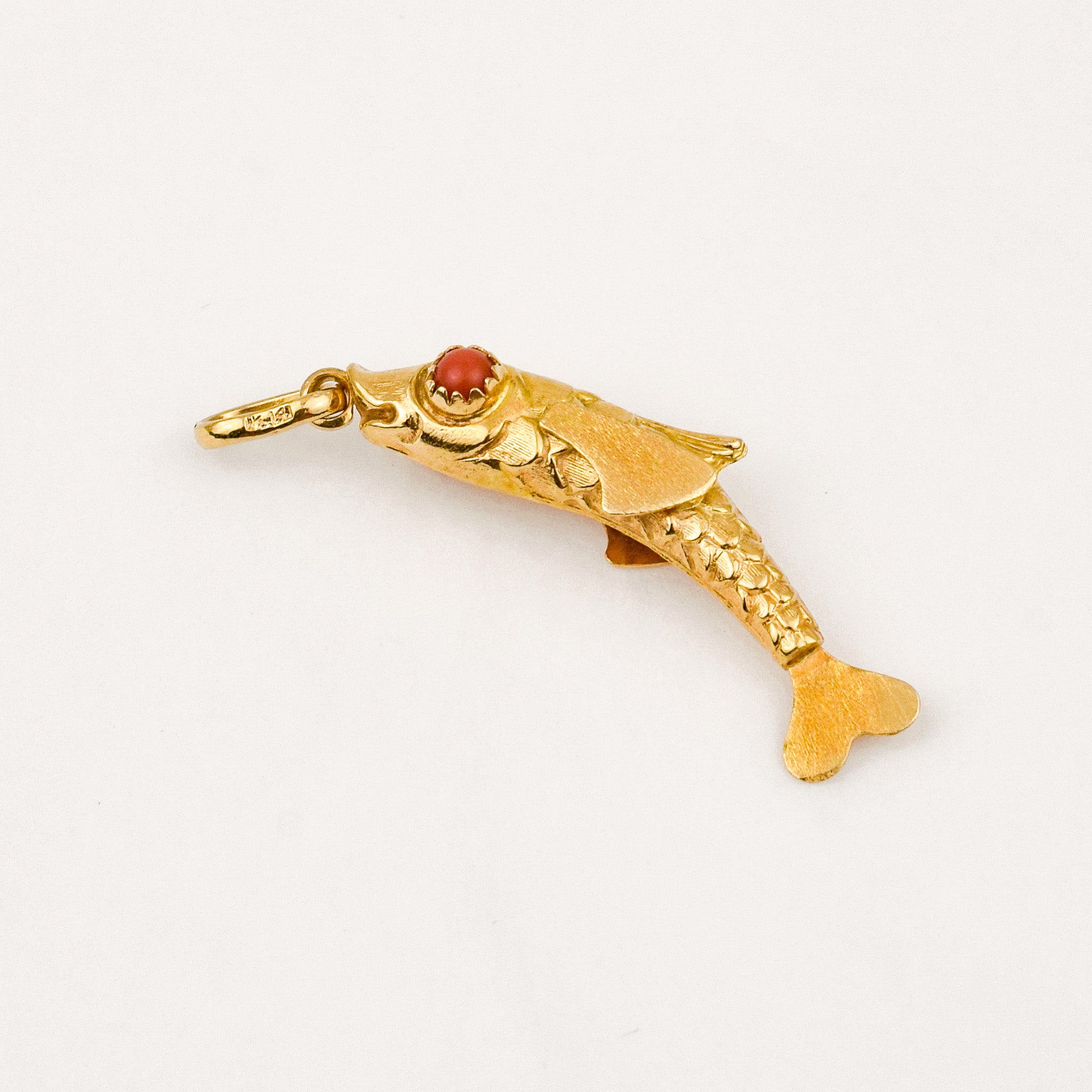 Vintage gold Fish Charm