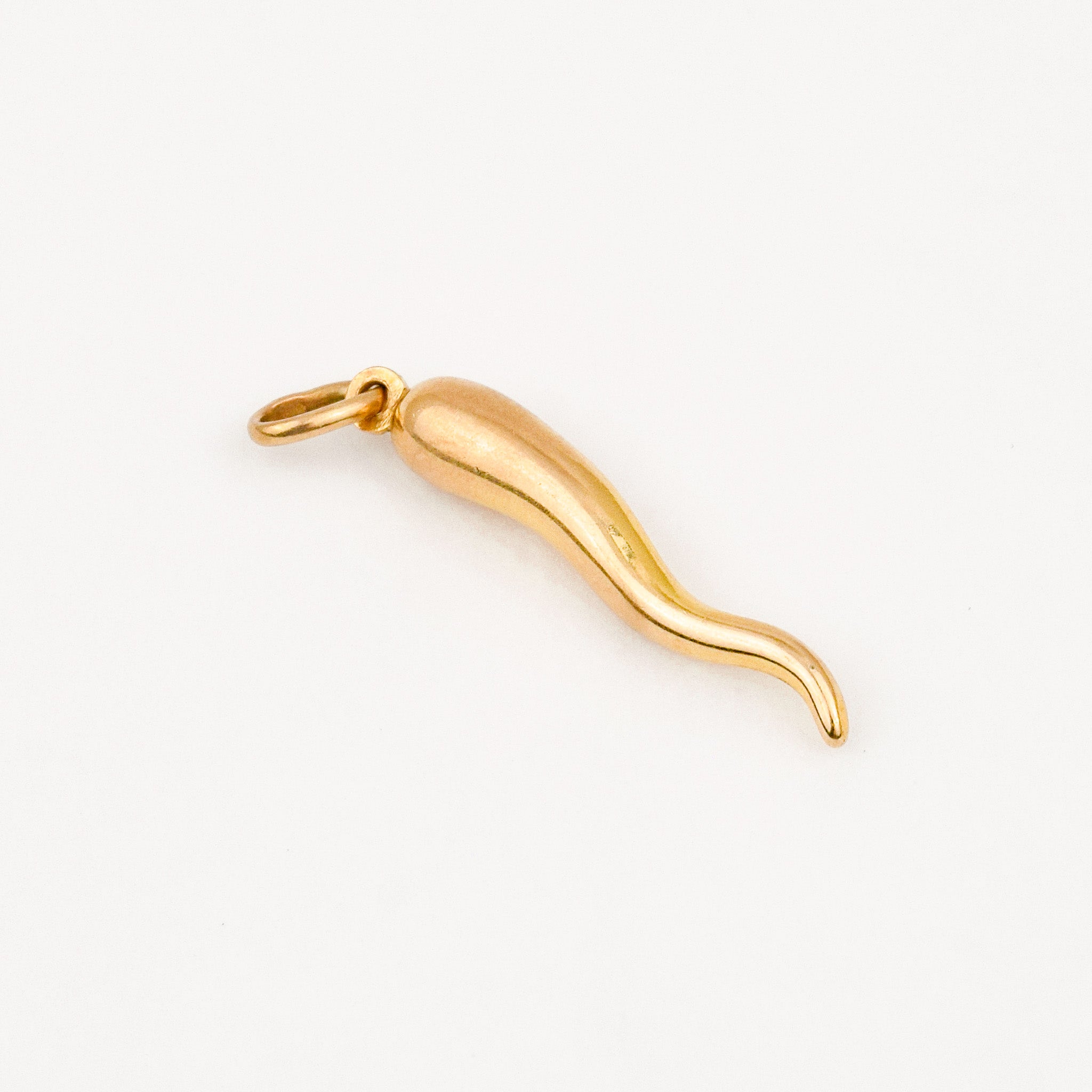 Vintage cornicello charm pendant 