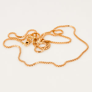 19" Box Link Chain Necklace