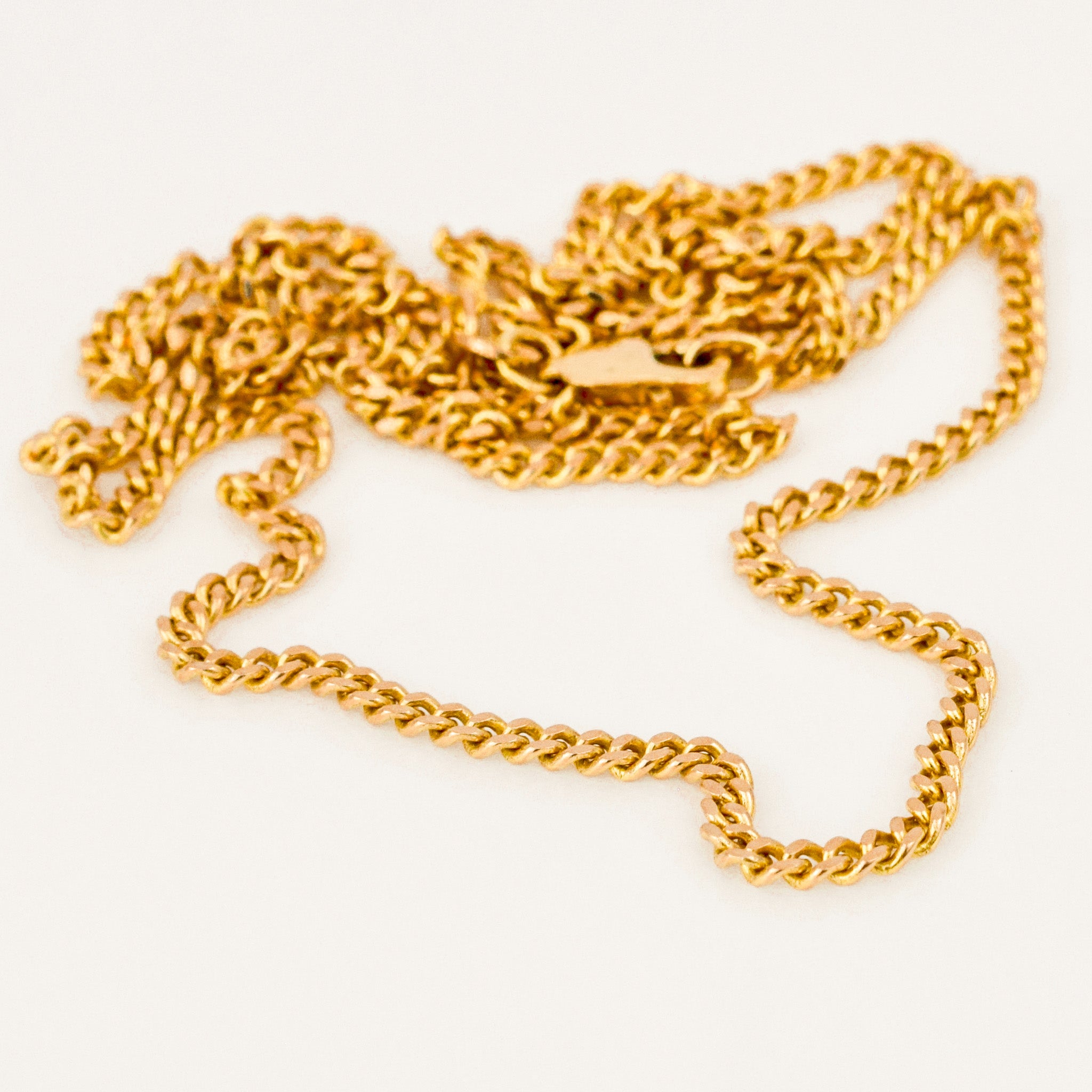 vintage 10k 20 3/4” Curb Chain Necklace