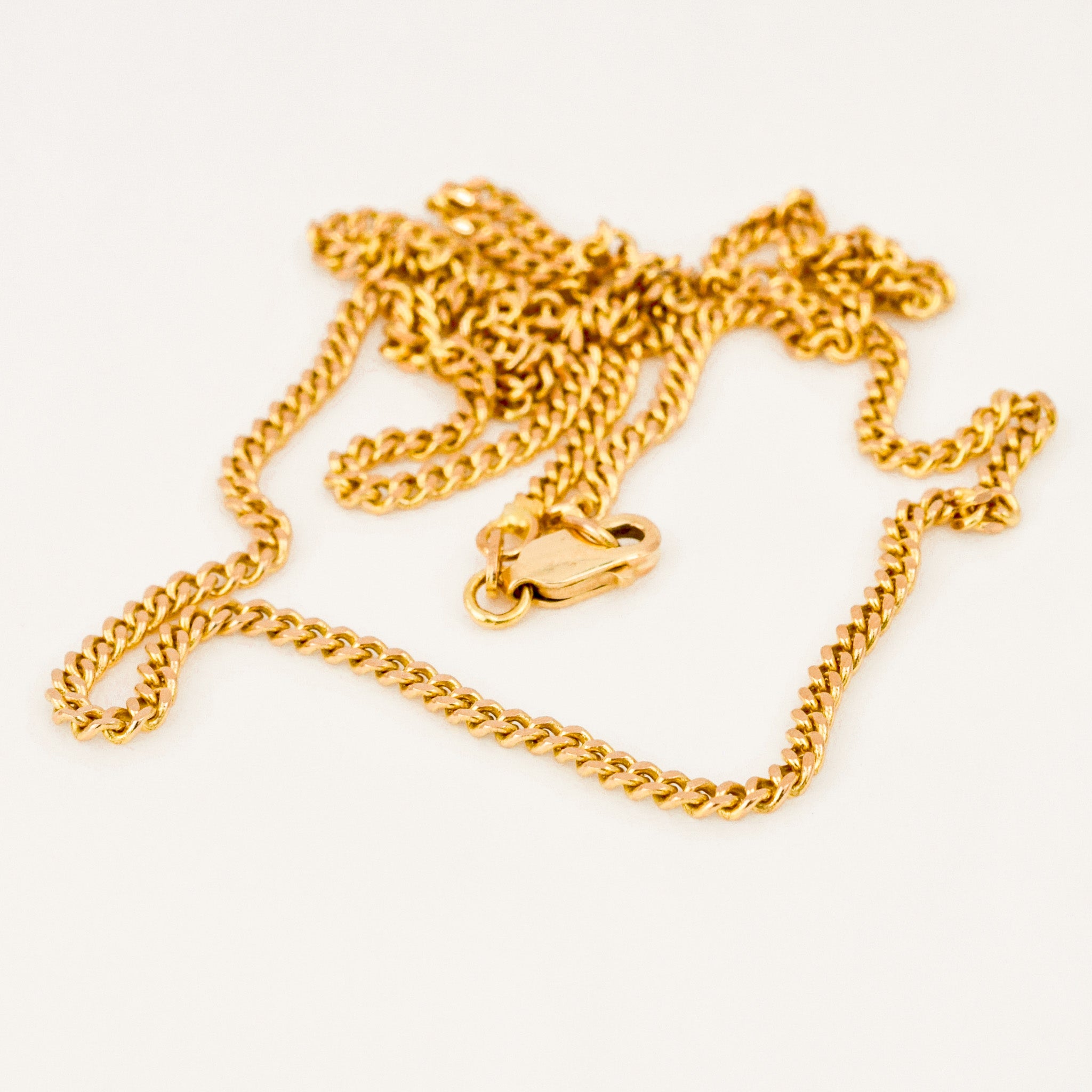 vintage 10k 20 3/4” Curb Chain Necklace