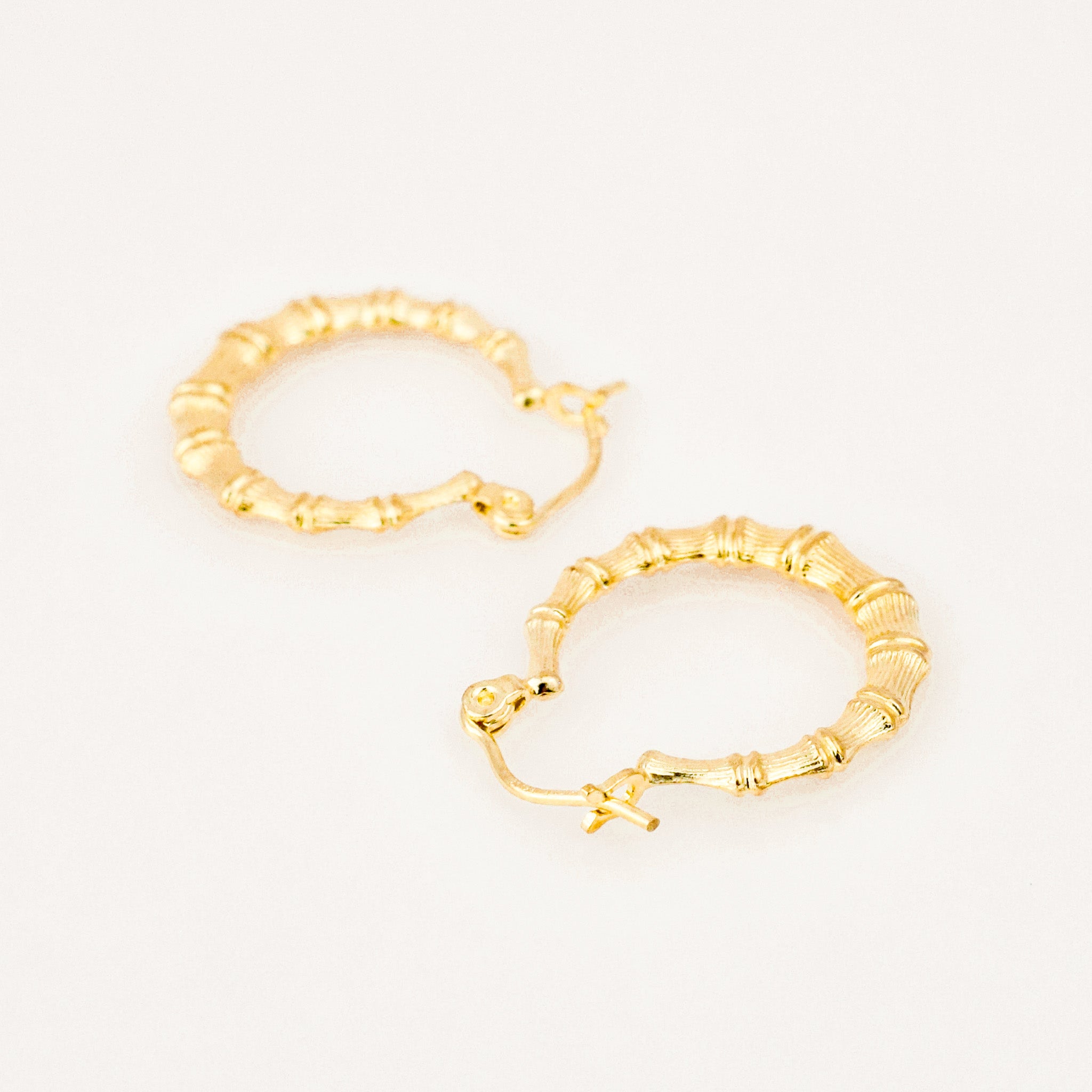 20.8 mm Bamboo Gold Hoops