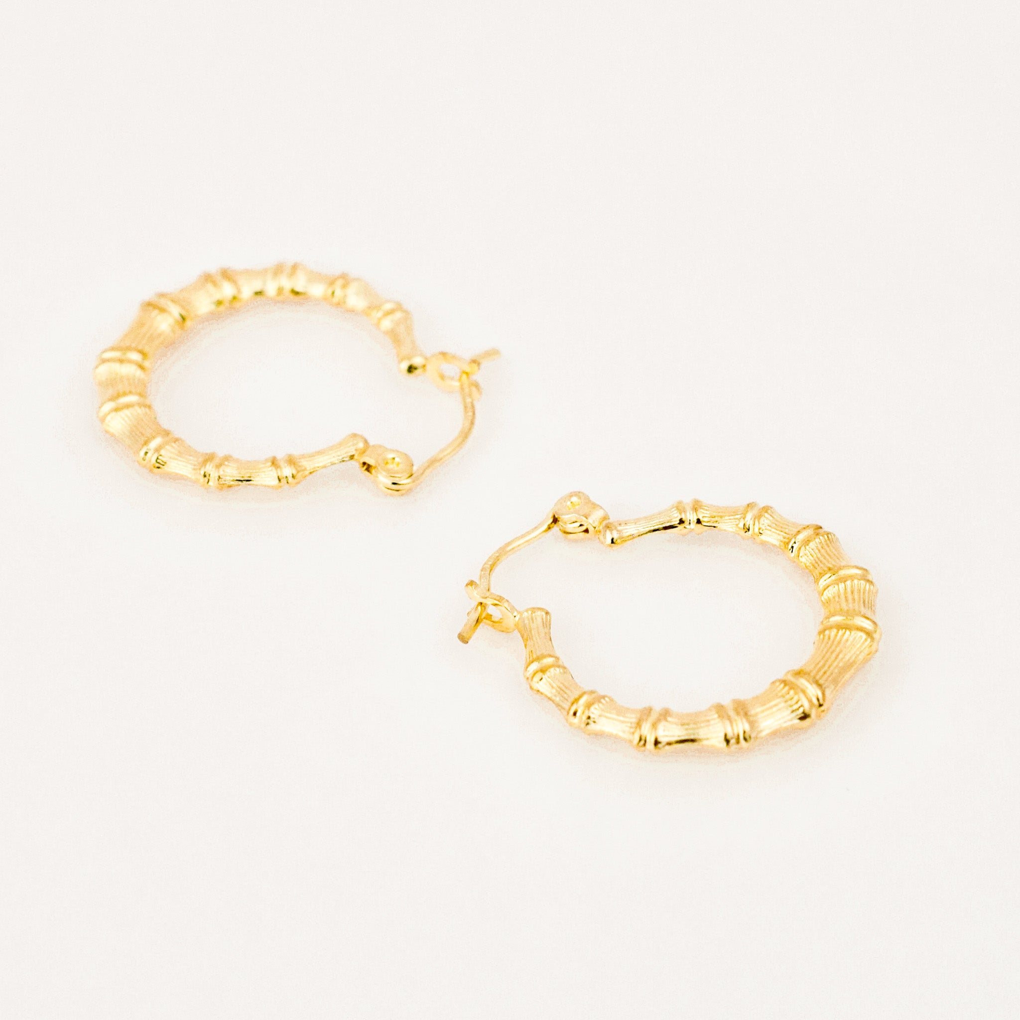 20.8 mm Bamboo Gold Hoops