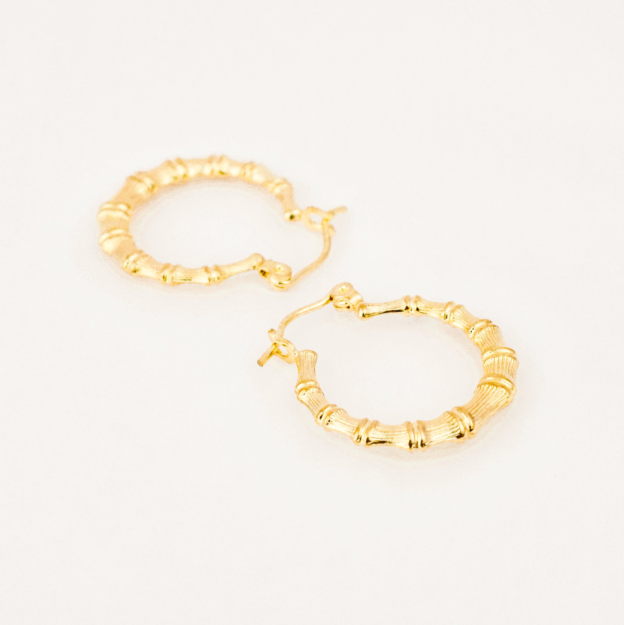 20.8 mm Bamboo Gold Hoops
