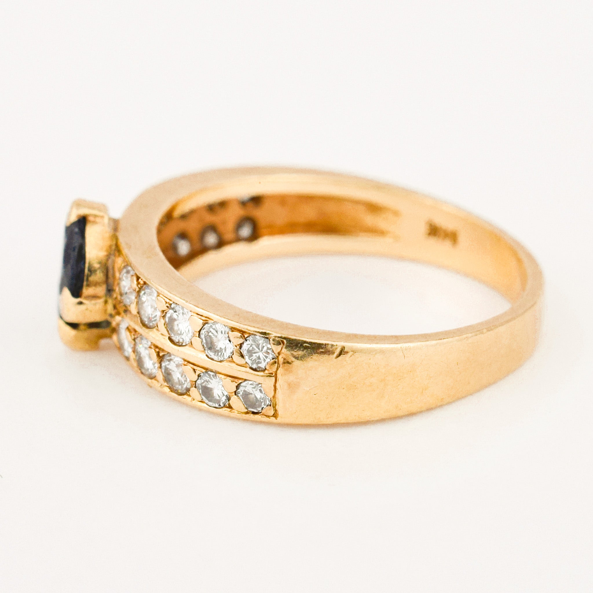 Marquise Sapphire and Diamond Band