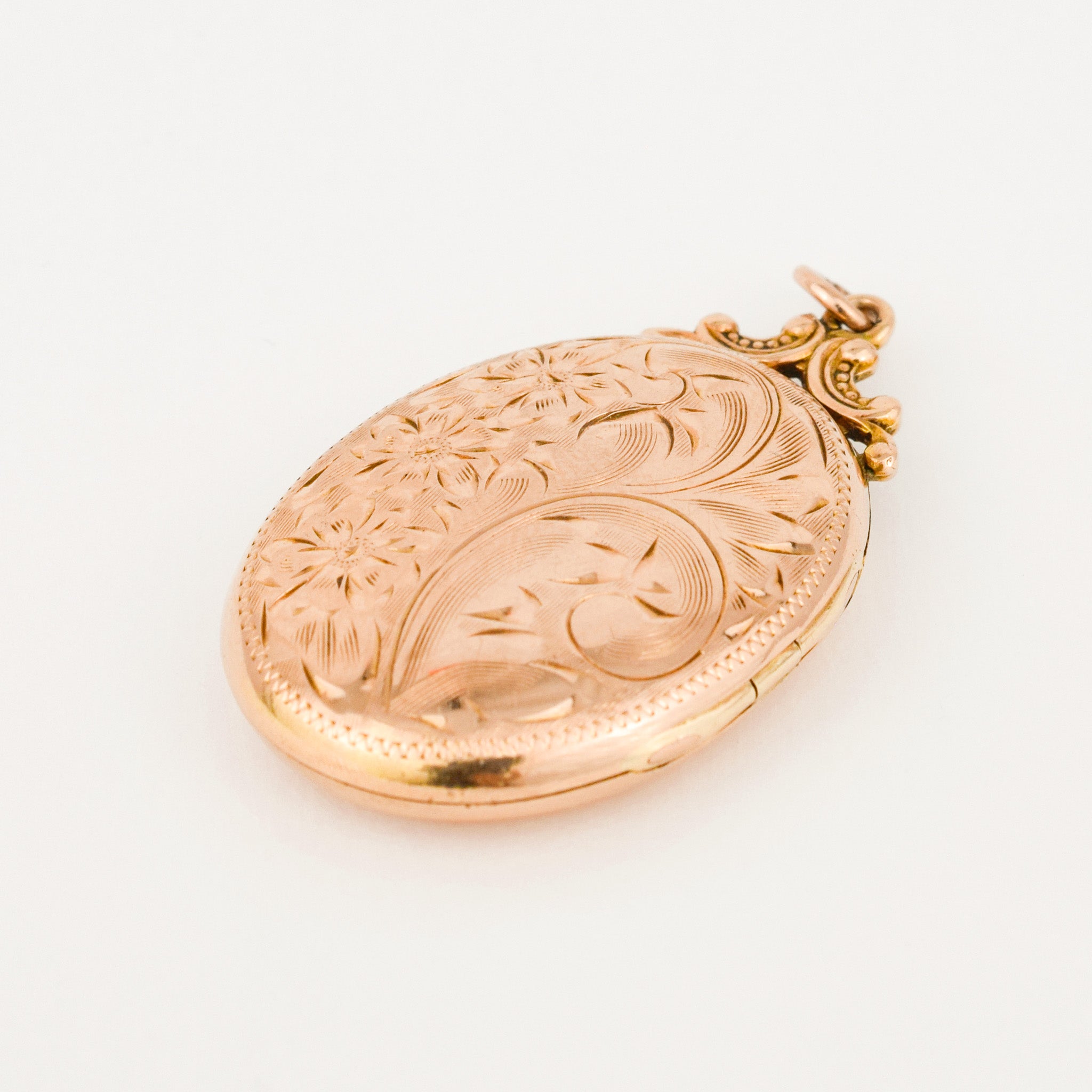 Ornate Oval Gold Locket