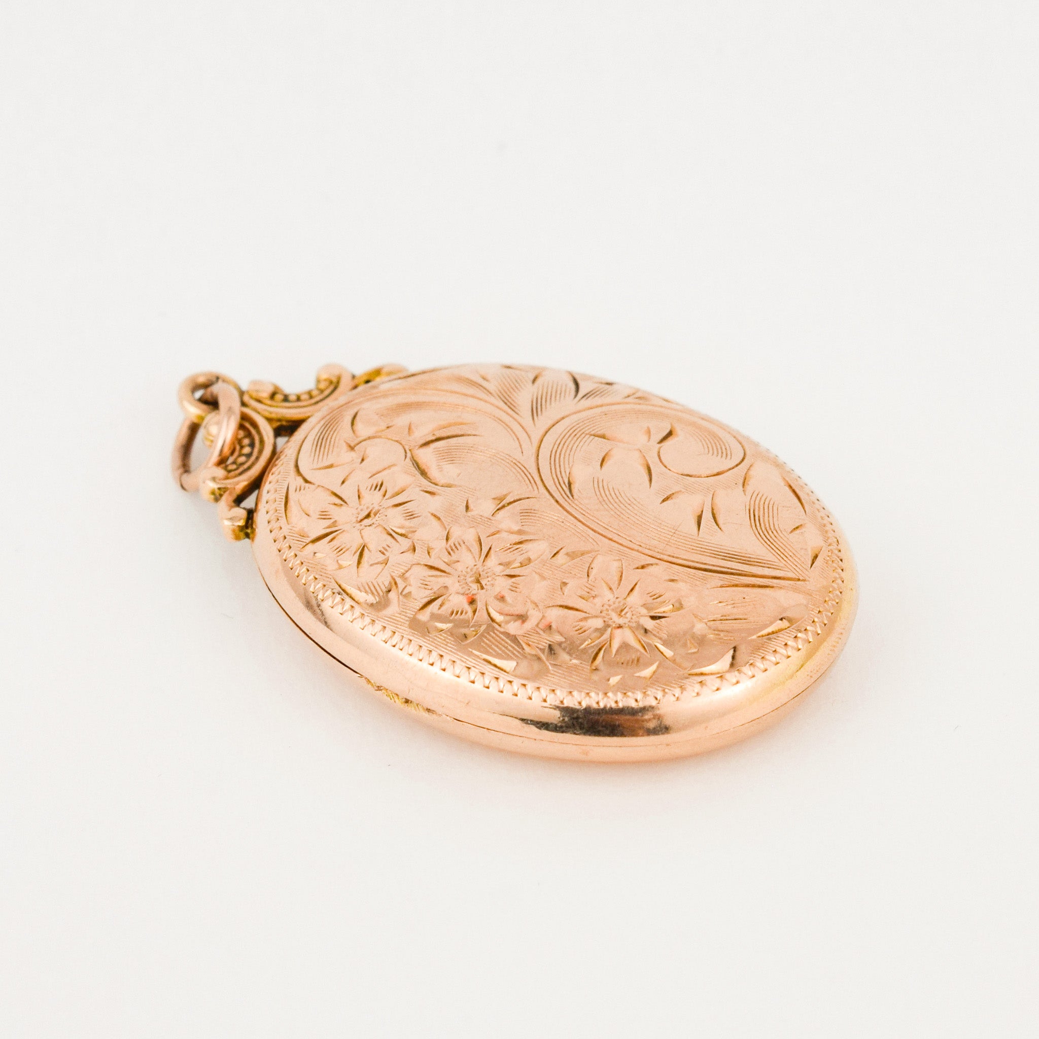 Ornate Oval Gold Locket