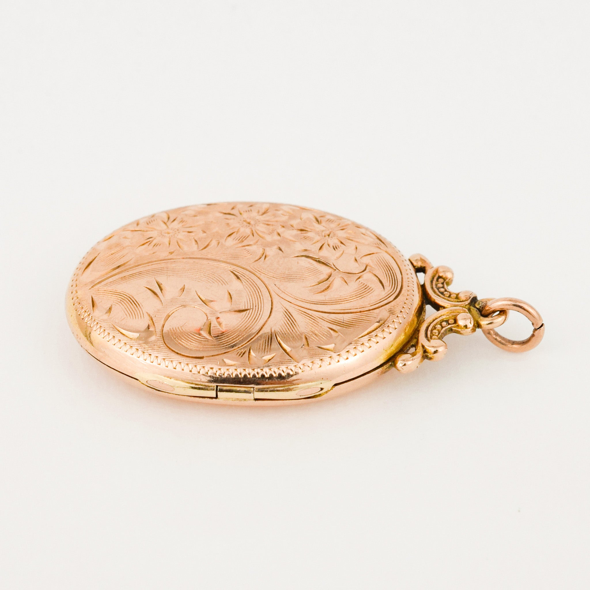 Ornate Oval Gold Locket