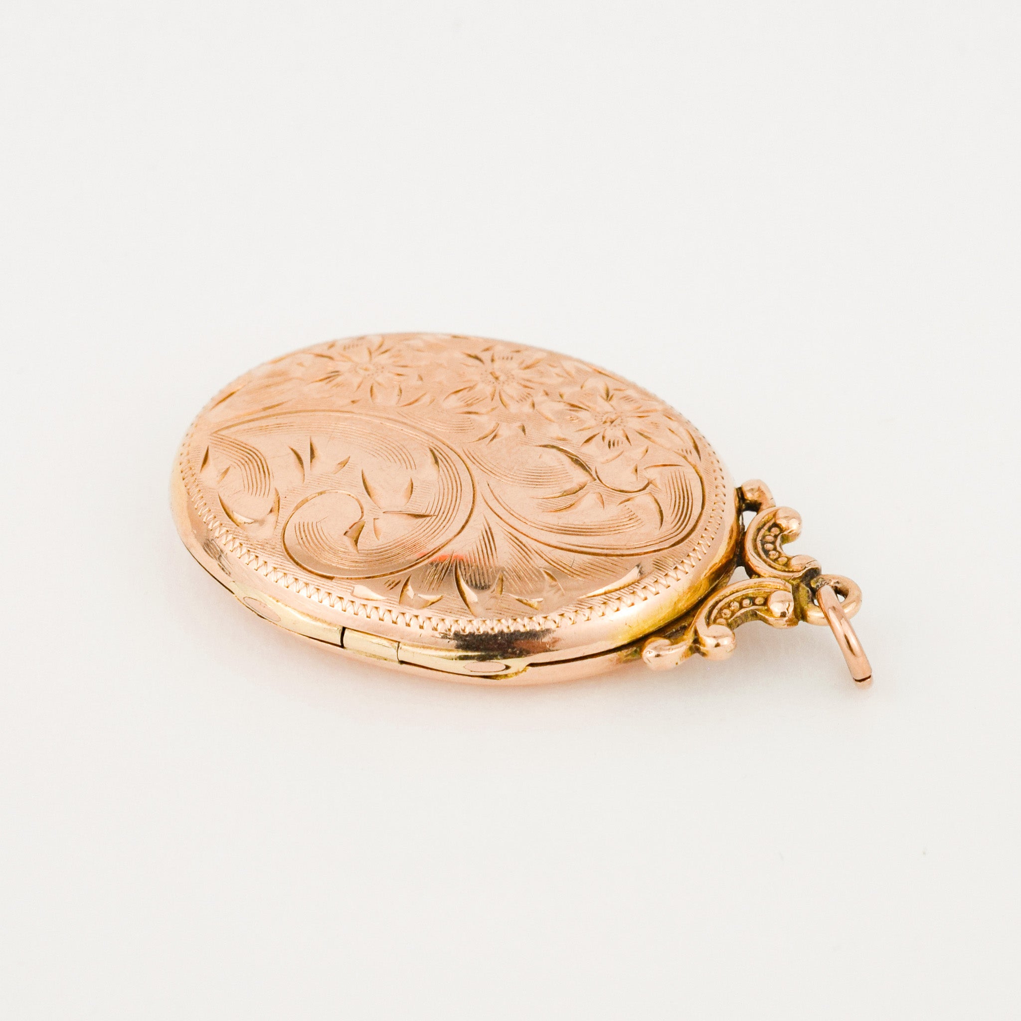 Ornate Oval Gold Locket