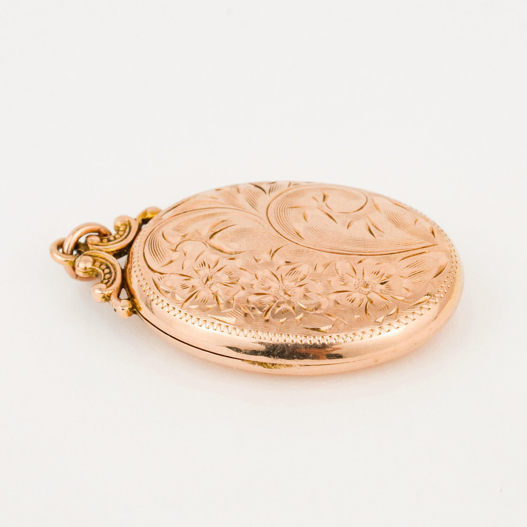 Ornate Oval Gold Locket