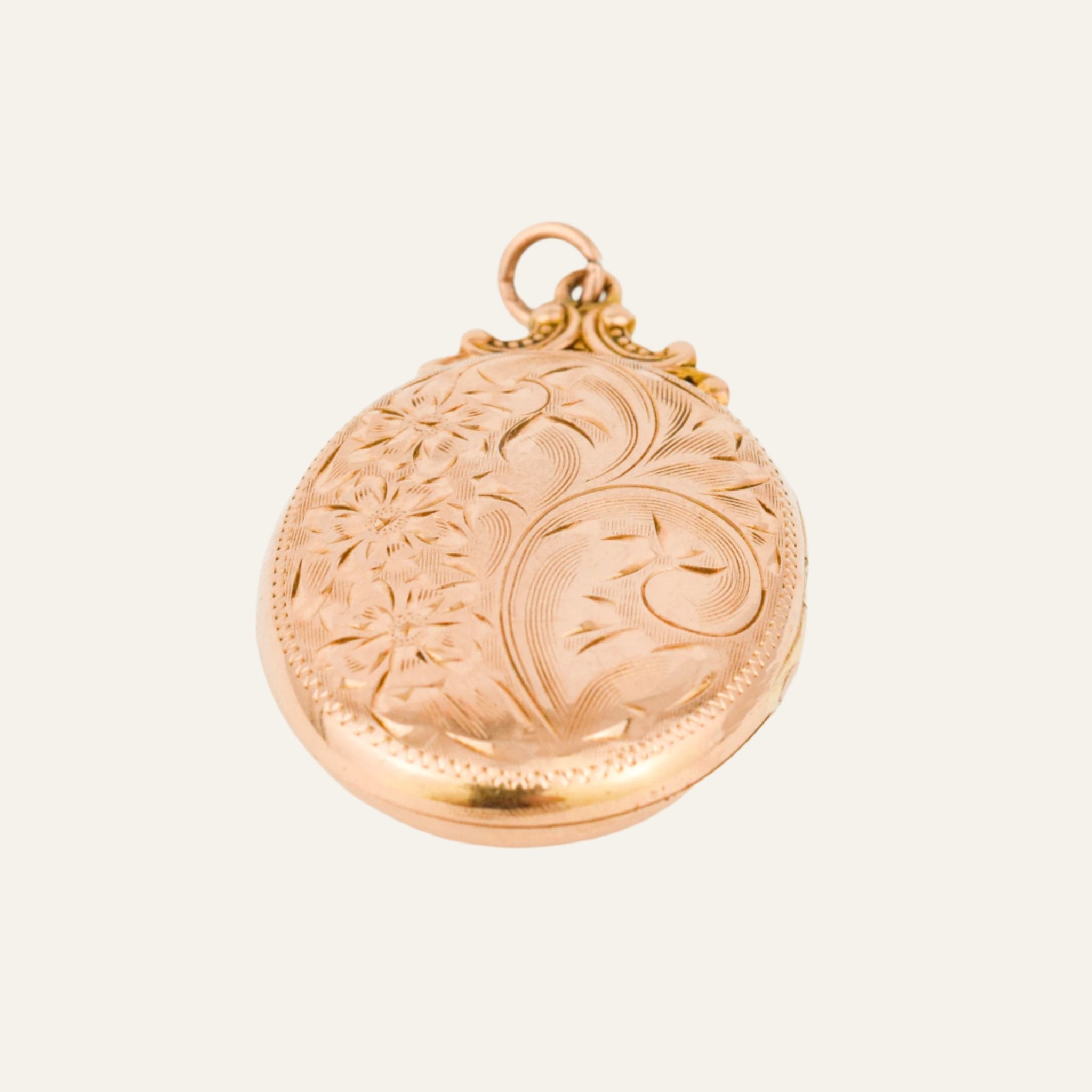 Ornate Oval Gold Locket