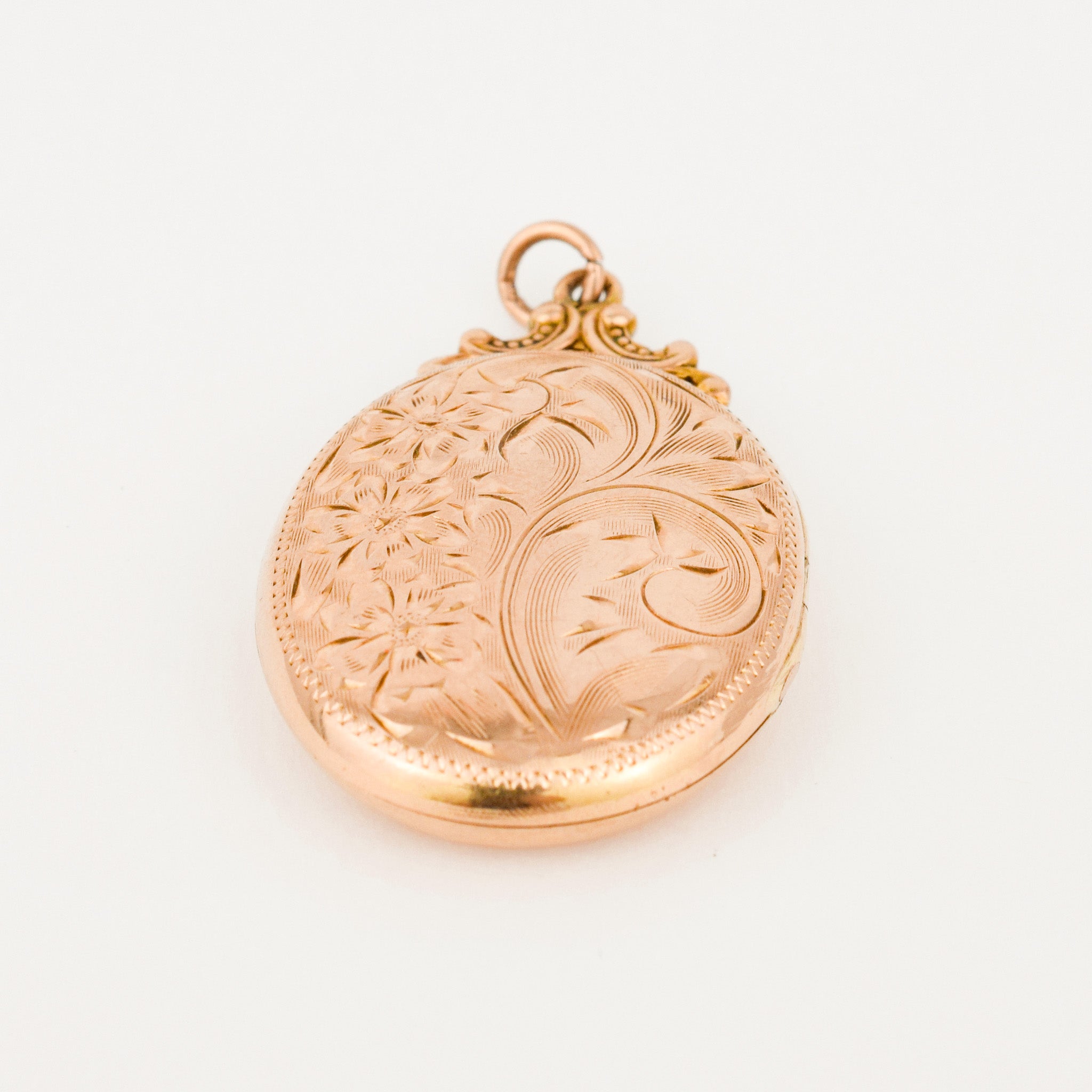 Ornate Oval Gold Locket