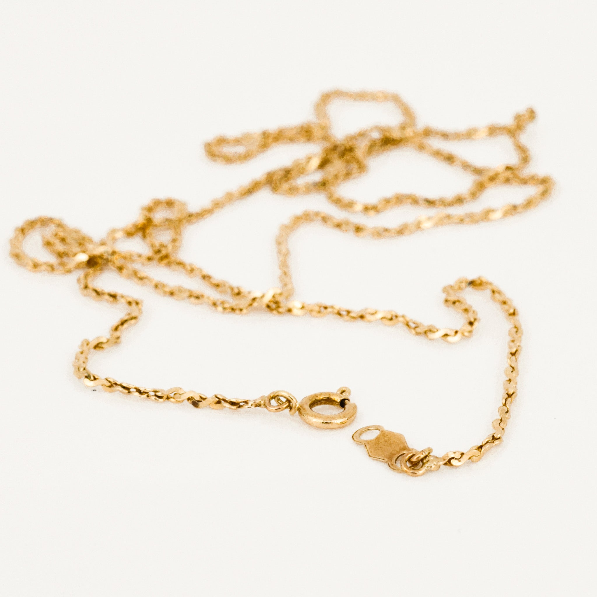 vintage 20.5" Twisted S-Link Chain Necklace