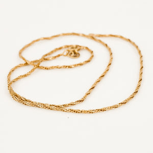 16" Sparkly Rope Chain Necklace
