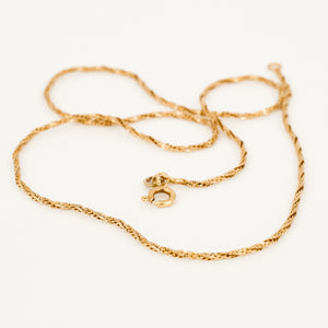16" Sparkly Rope Chain Necklace