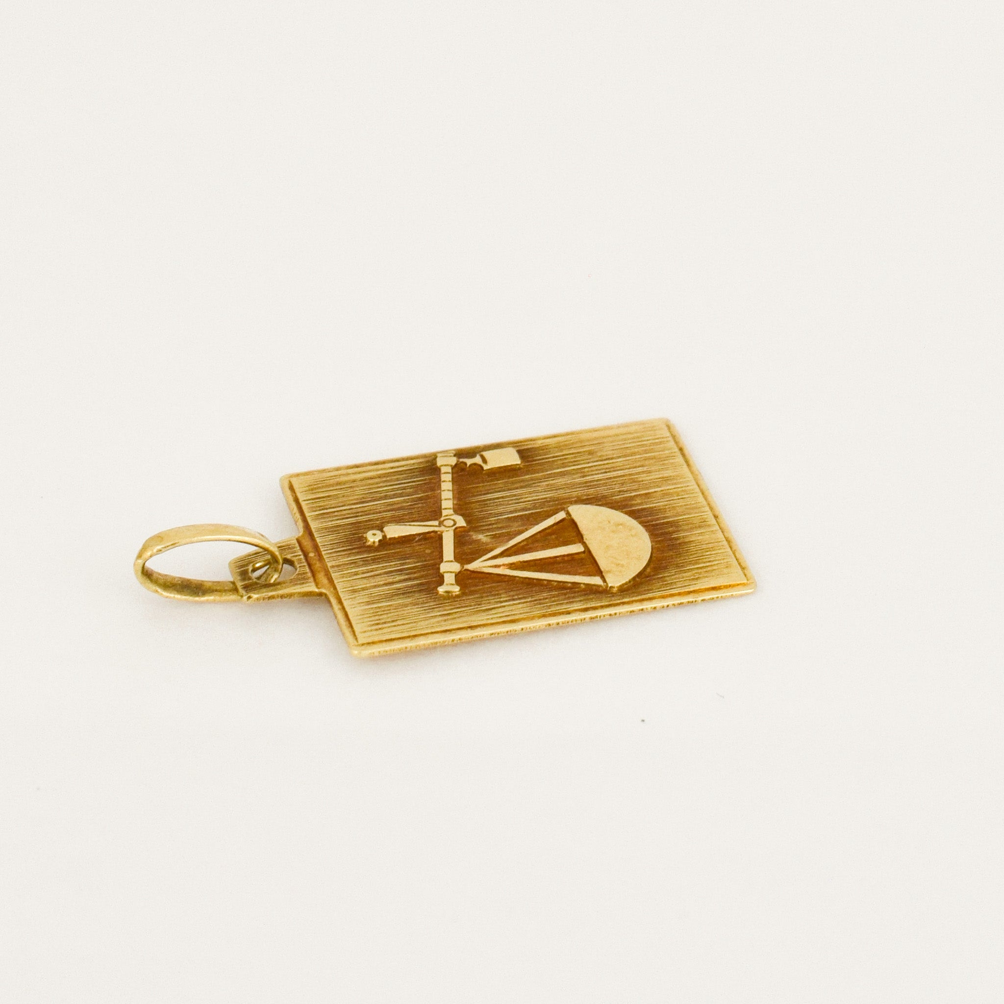 vintage Rectangular Libra Charm
