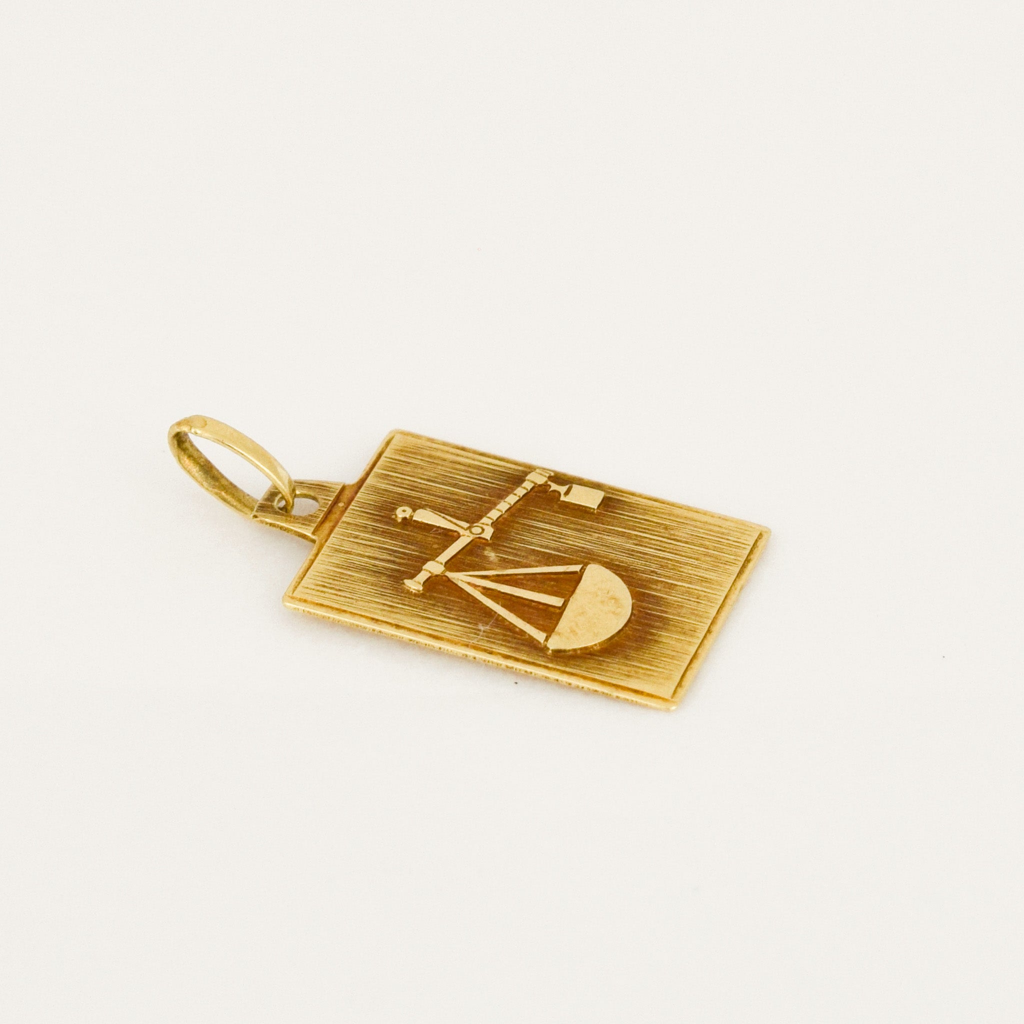 vintage Rectangular Libra Charm
