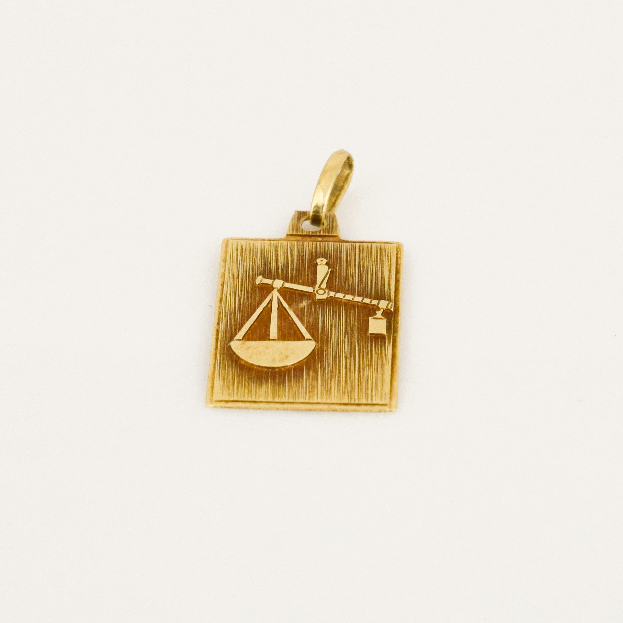 vintage Rectangular Libra Charm