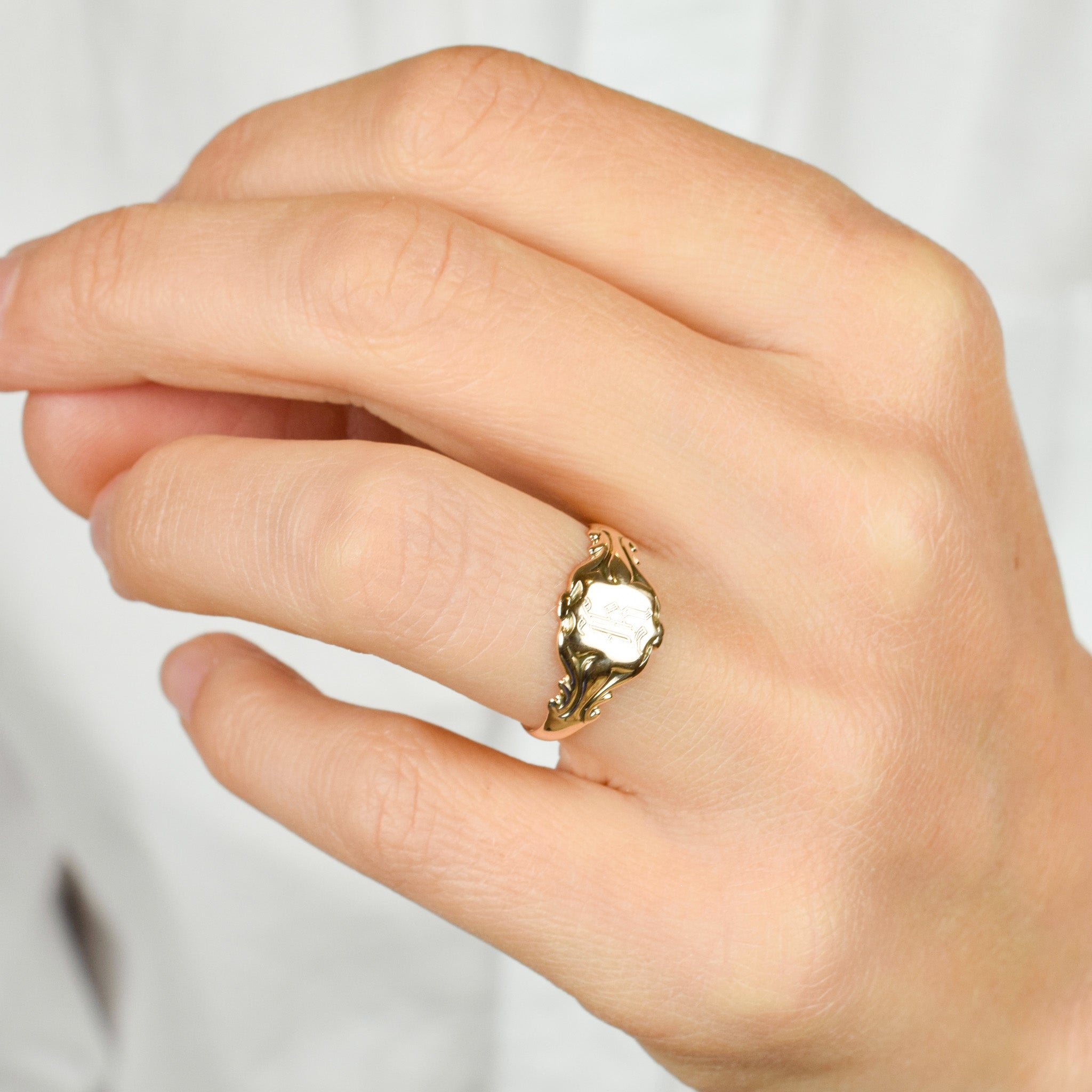 Antique 'K' Signet Ring