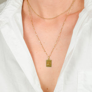 vintage Rectangular Libra Charm