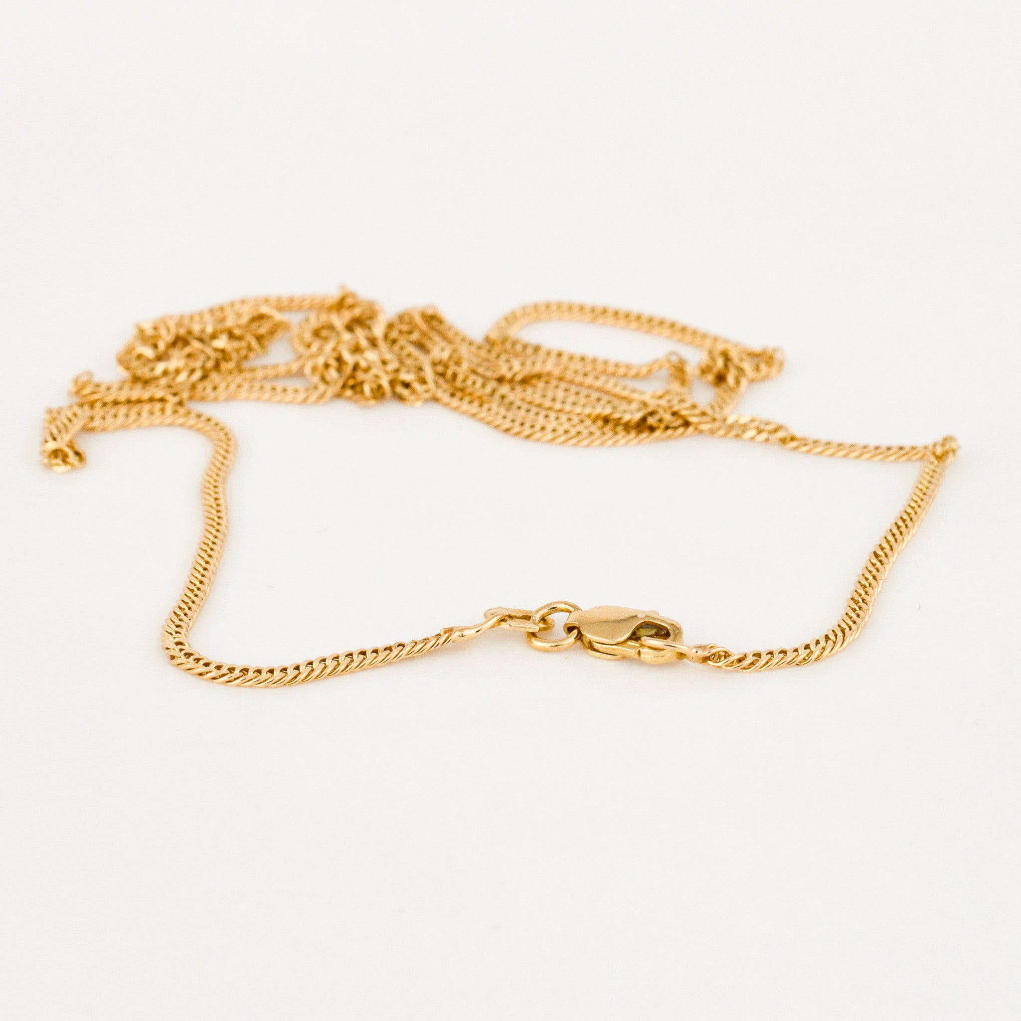 vintage 23" Curb Chain Necklace 