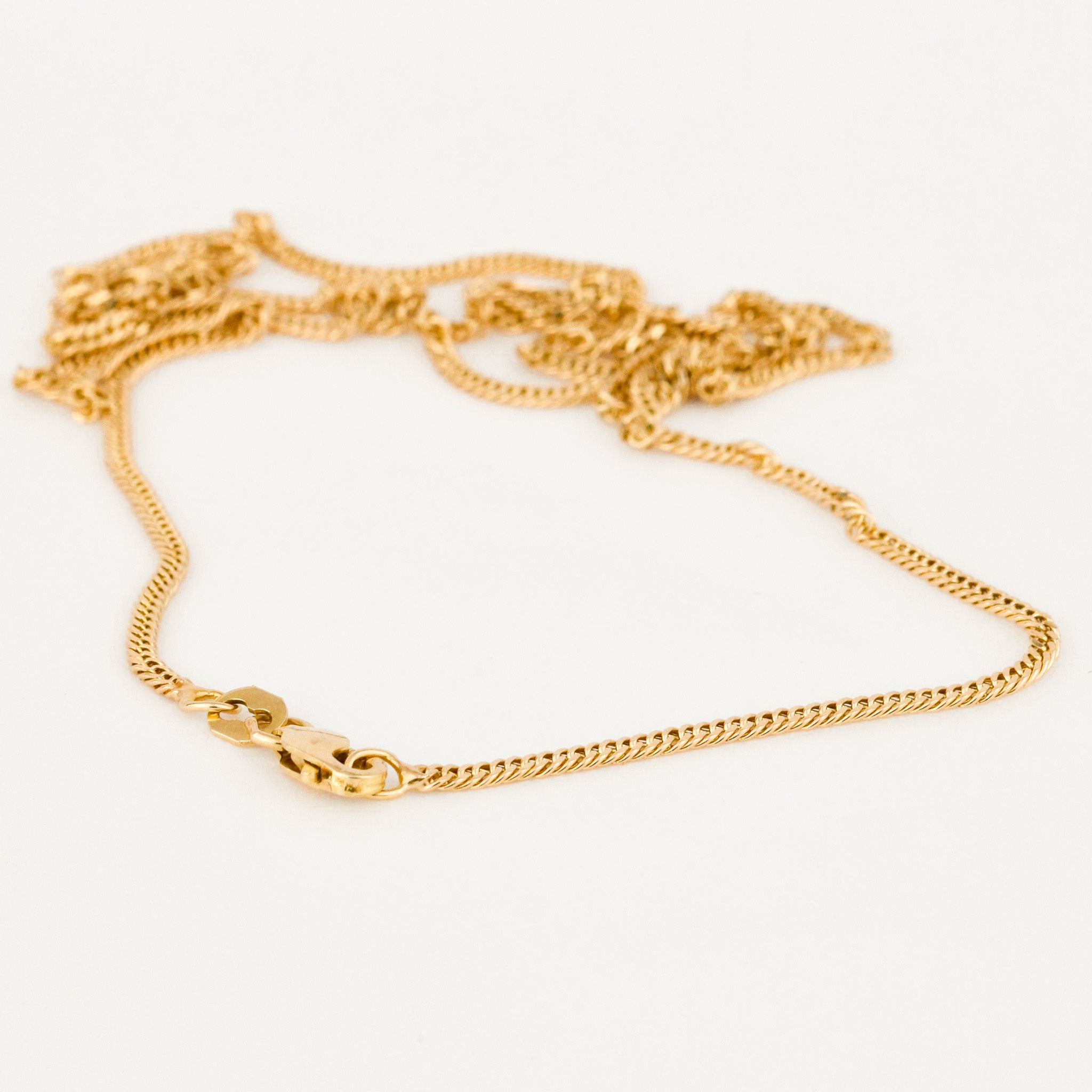 vintage 23" Curb Chain Necklace 