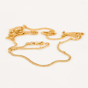 vintage 23" Curb Chain Necklace 