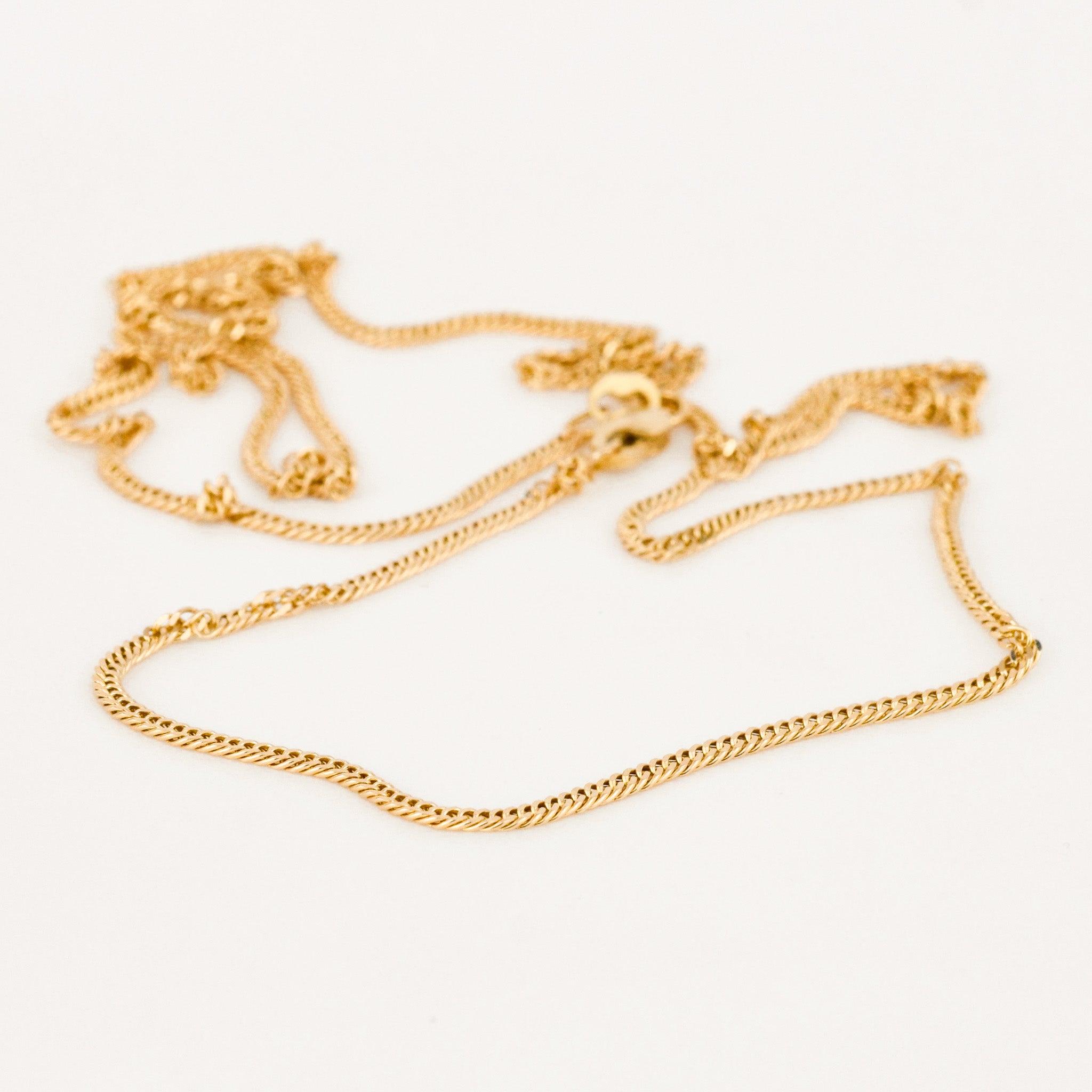 vintage 23" Curb Chain Necklace 