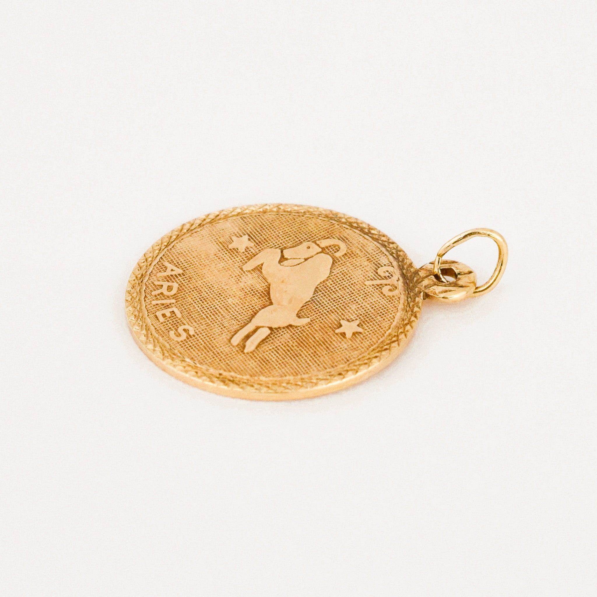 vintage Aries Zodiac Pendant