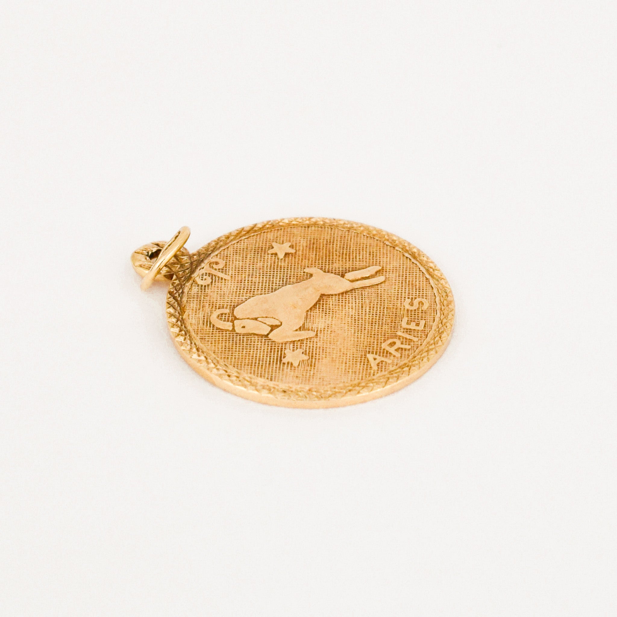 vintage Aries Zodiac Pendant