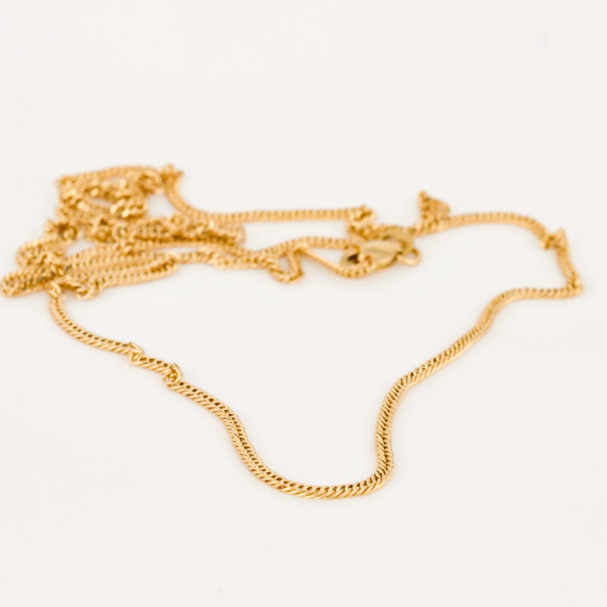 vintage 23" Curb Chain Necklace 