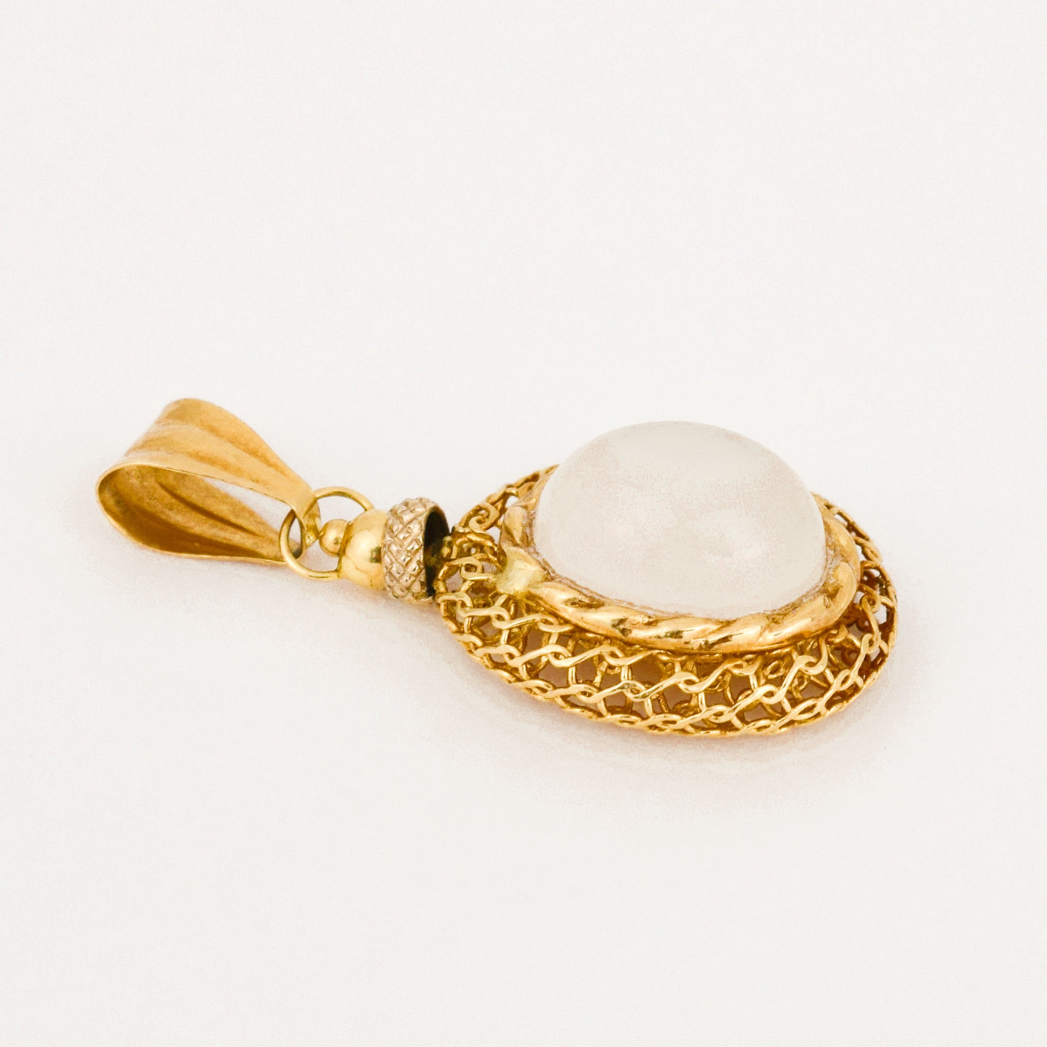 vintage Moonstone Gold Pendant