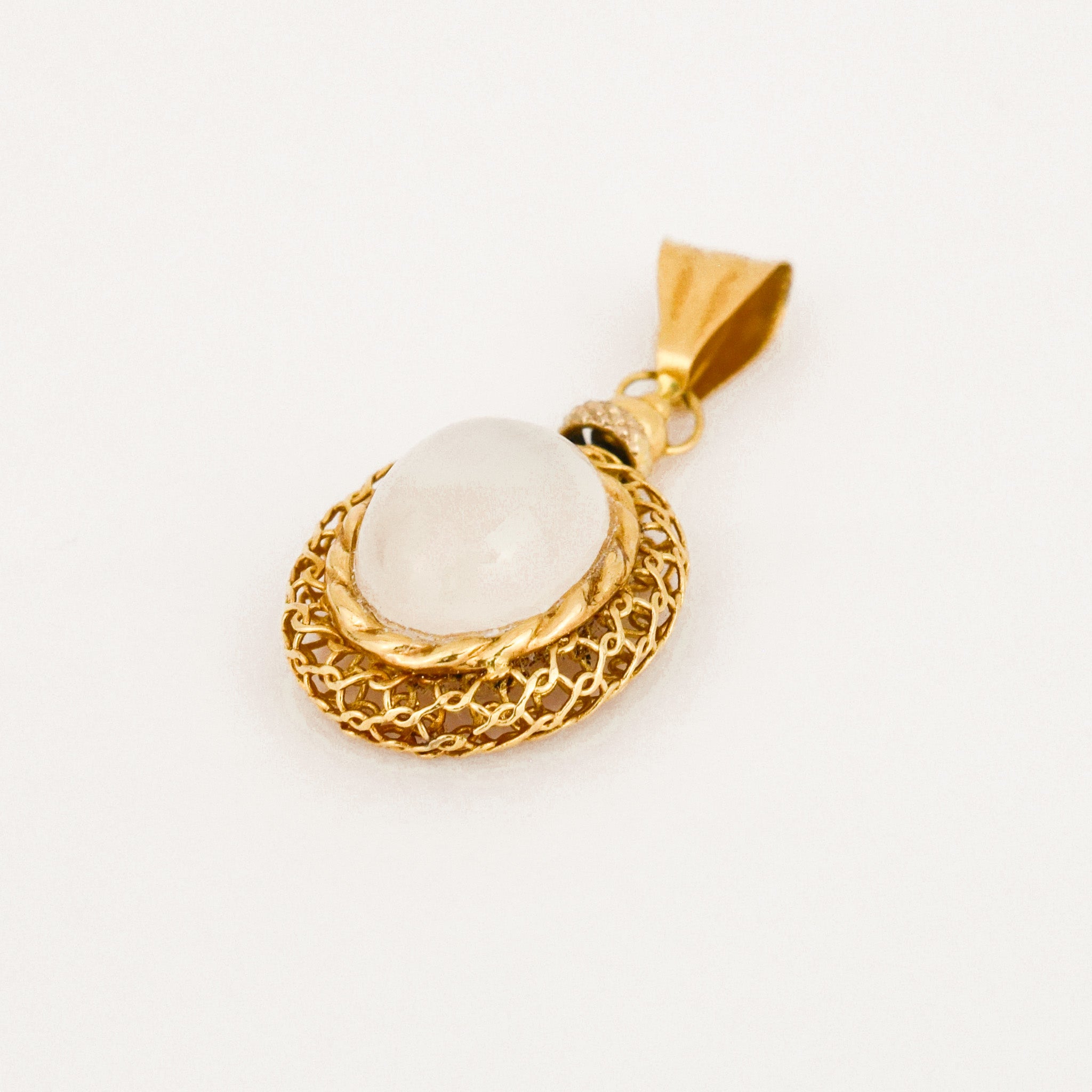 vintage Moonstone Gold Pendant