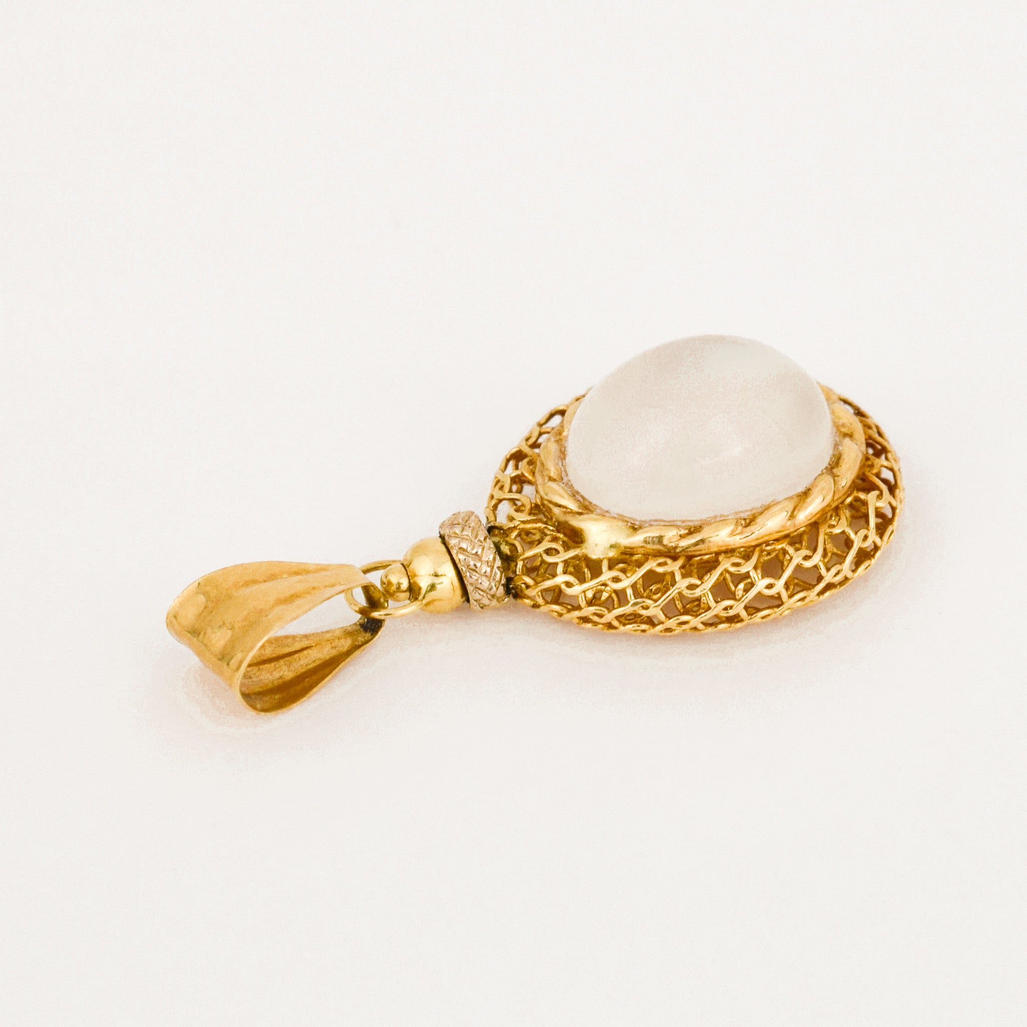 vintage Moonstone Gold Pendant