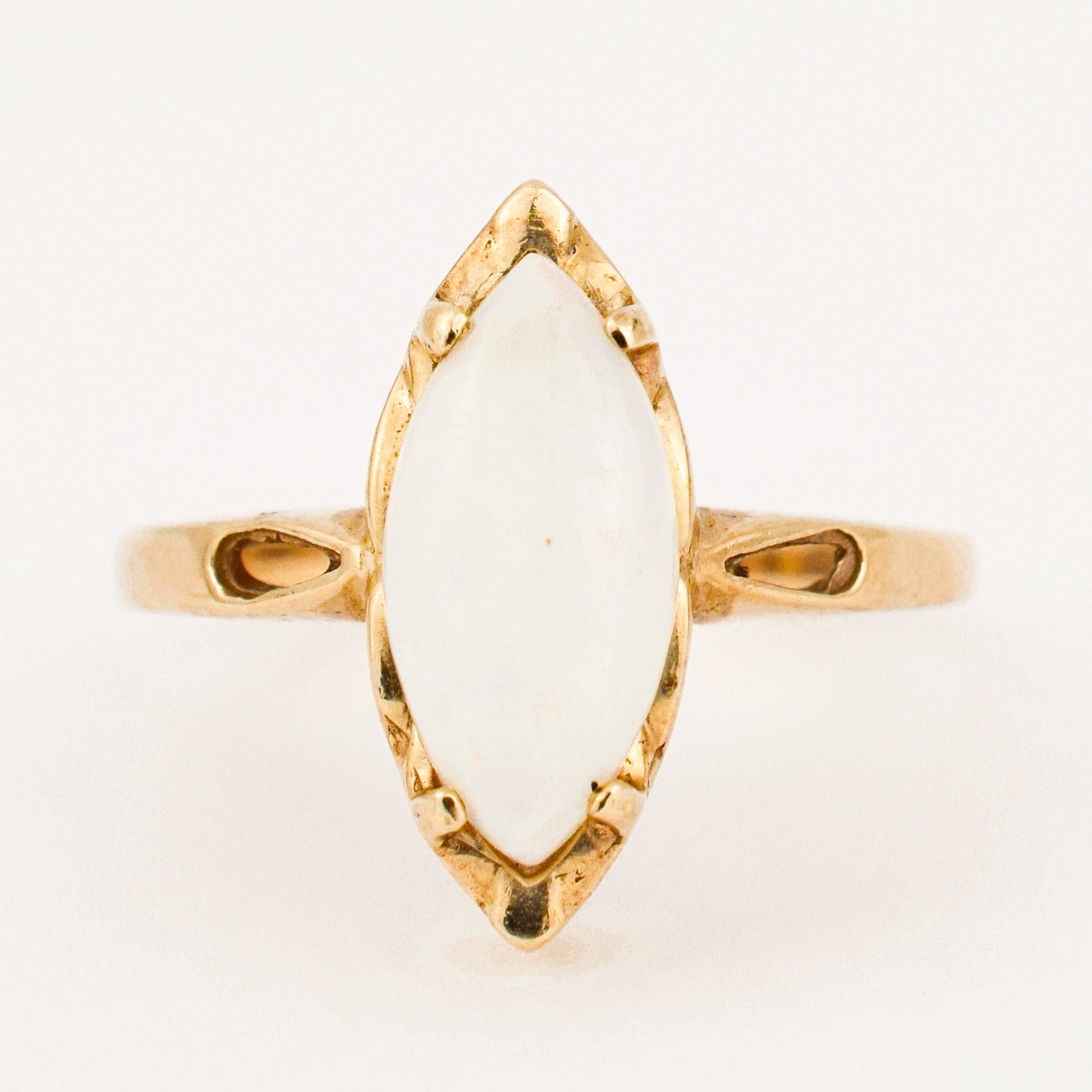 vintage Marquise Cut Opal Ring