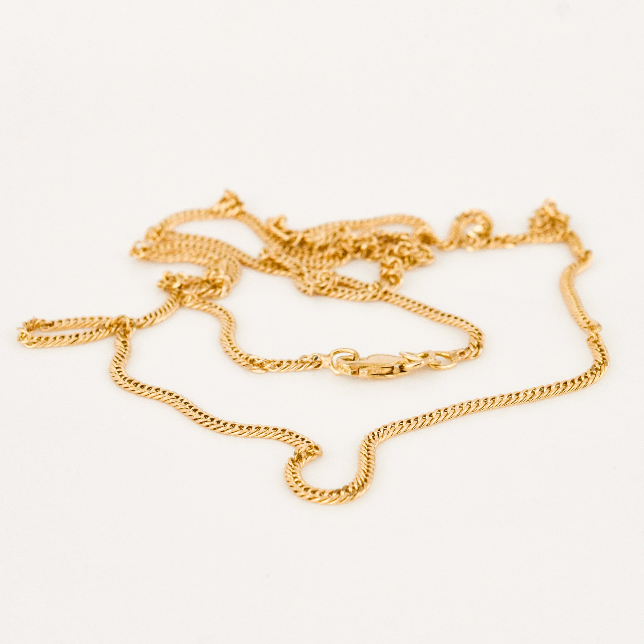 vintage 23" Curb Chain Necklace 