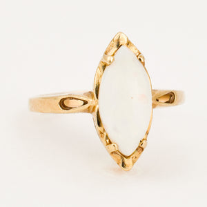 vintage Marquise Cut Opal Ring
