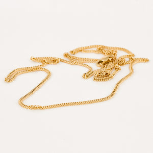 vintage 23" Curb Chain Necklace 