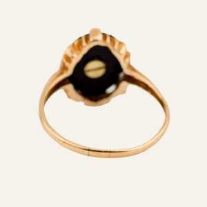 Oval 'C' Onyx Signet