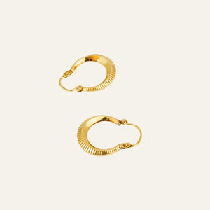 Dainty Drop Gold Hoops