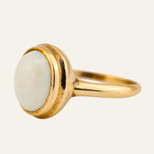 Bezel Set Opal Ring