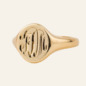 'FM' Signet Ring