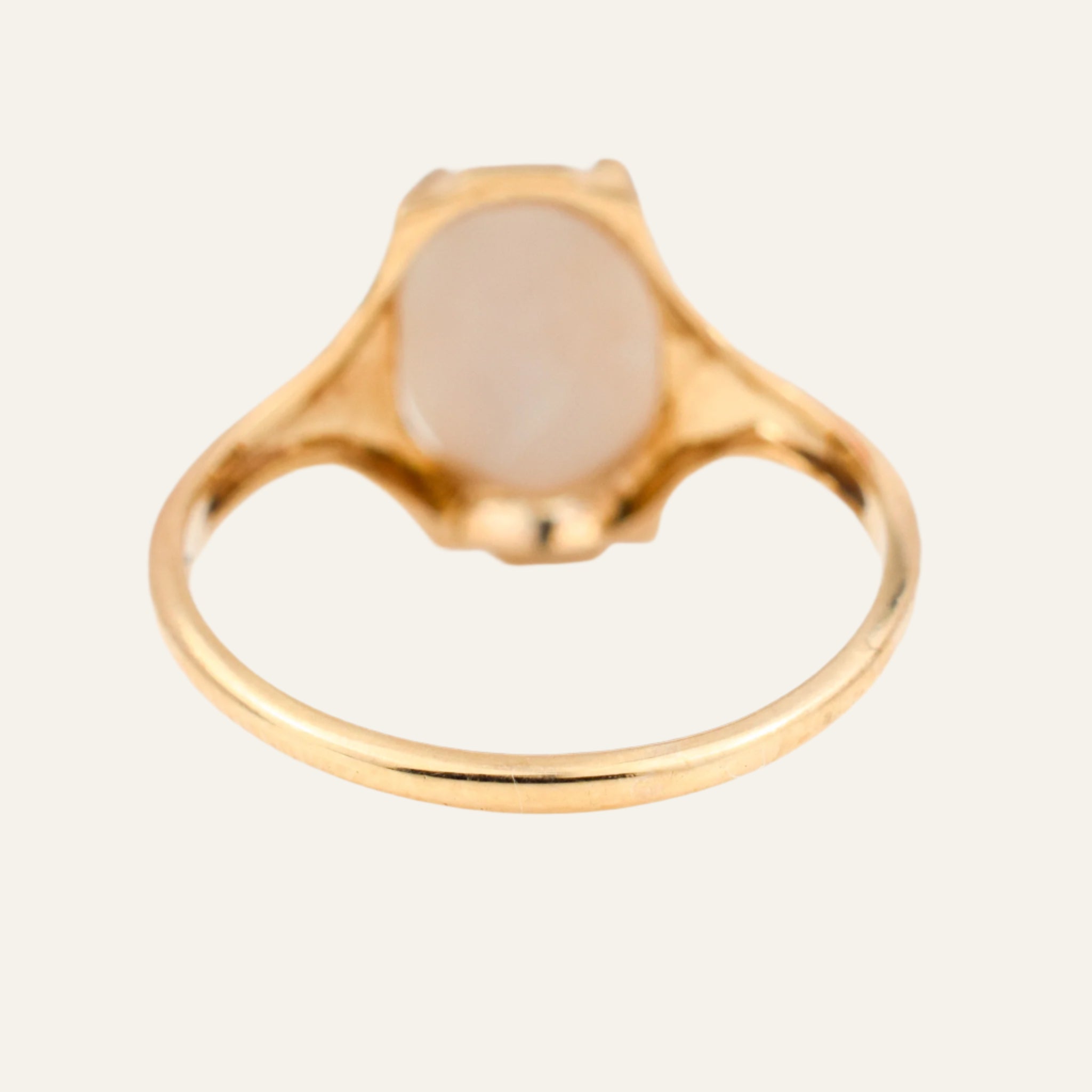 Opal Ring with Orange Blossom Detail