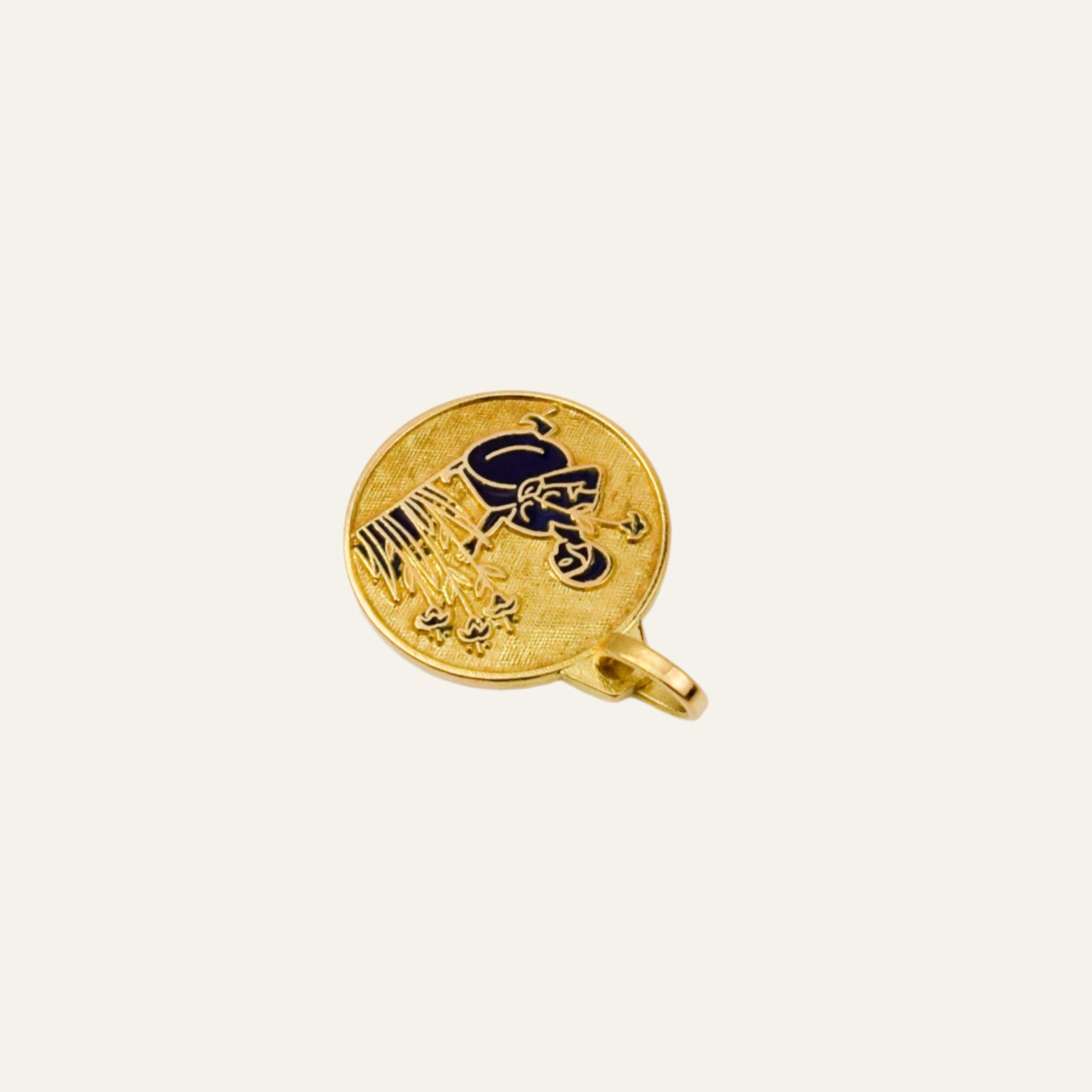 Enamel and Gold Garden of Life Charm