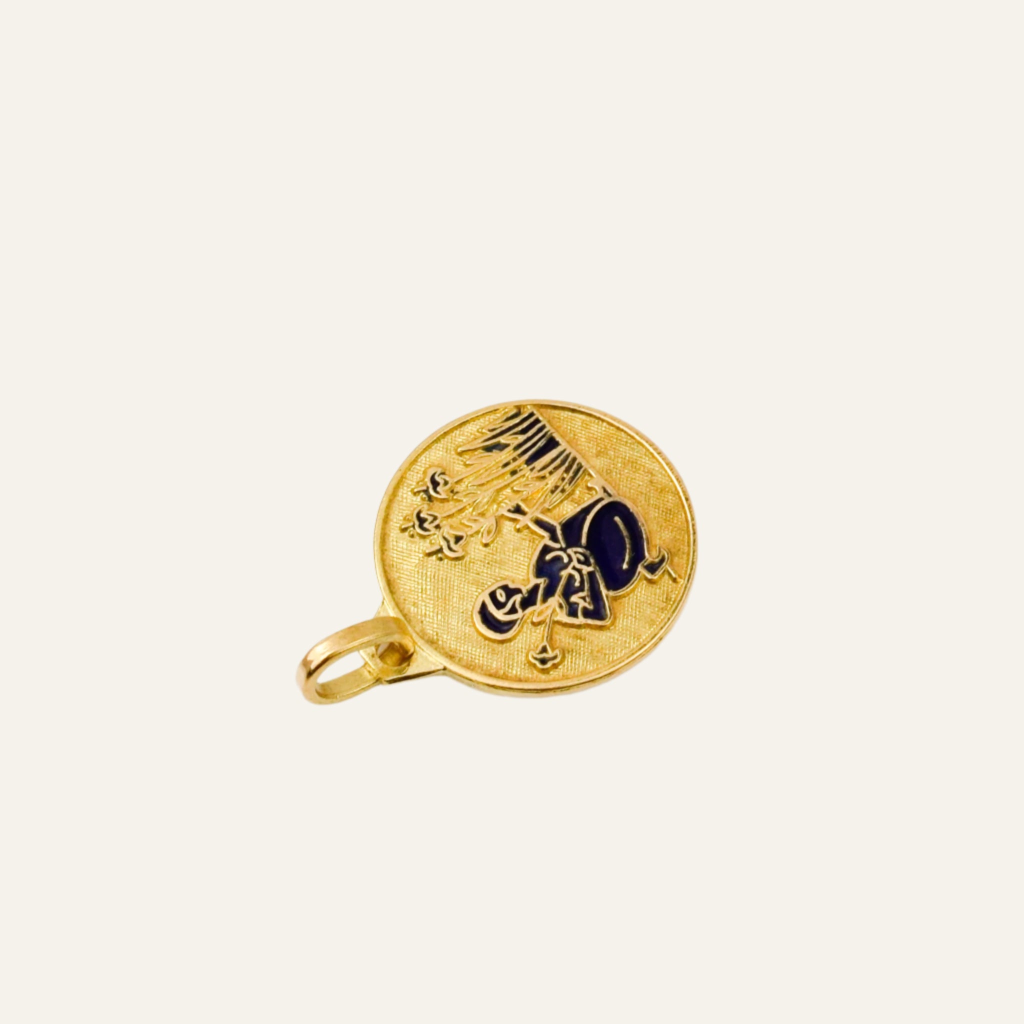 Enamel and Gold Garden of Life Charm