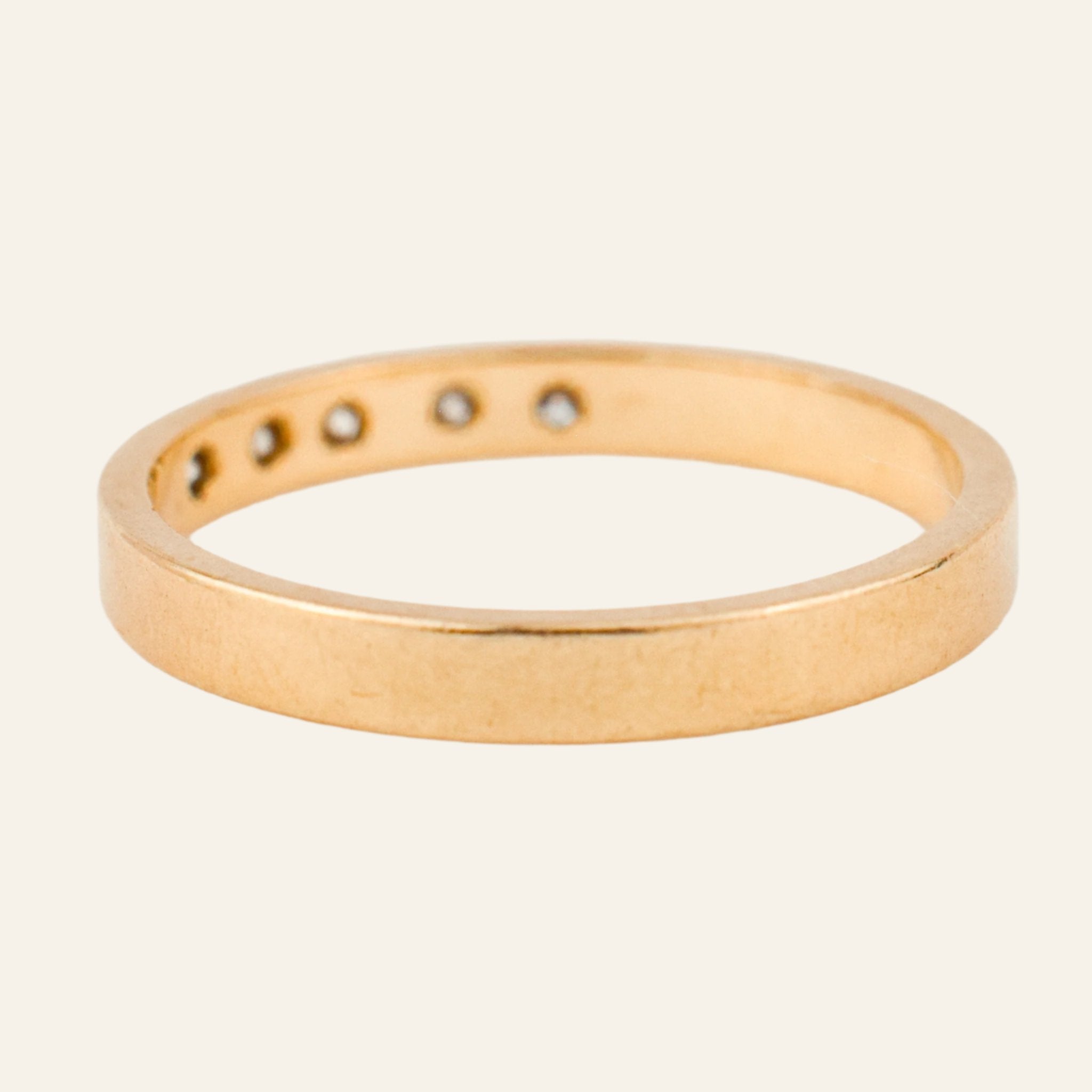 vintage Flush Set 5 Diamond Band