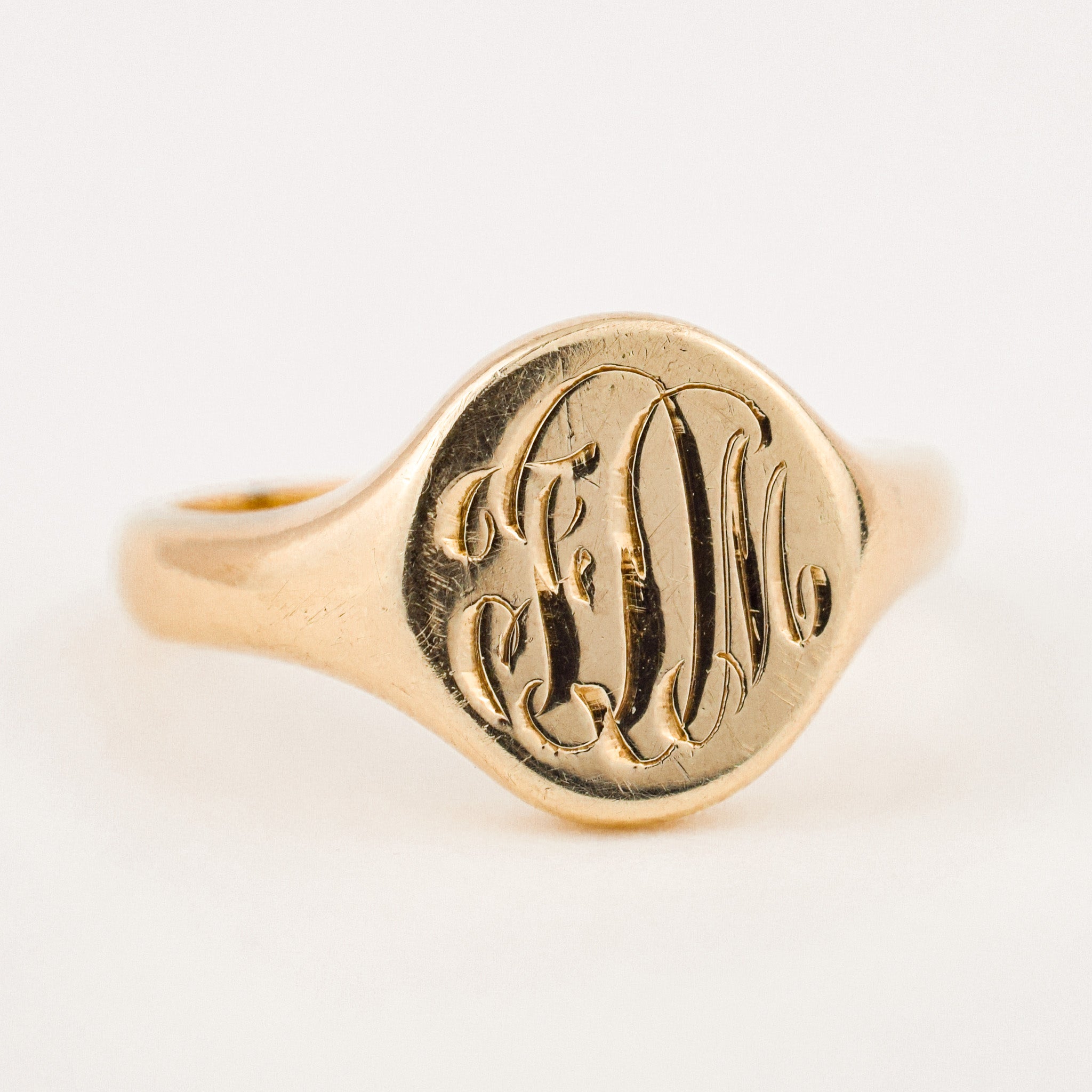 'FM' Signet Ring